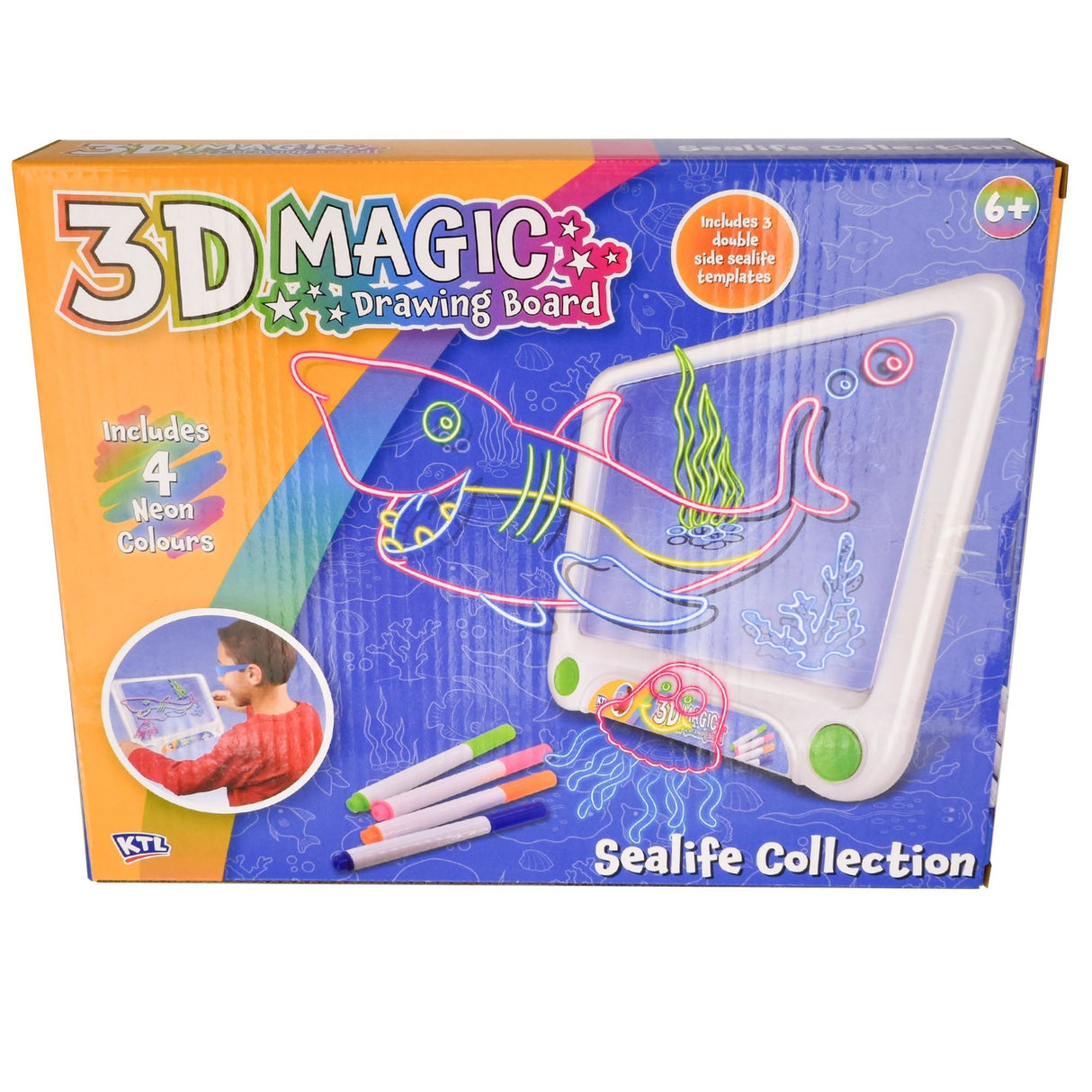 Sea Life 3D Writing Board