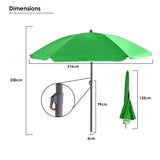 2.4m Garden Parasol Umbrella