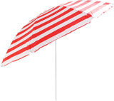 Red and White 160cm Parasol