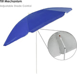 Blue 1.6m Garden Parasol