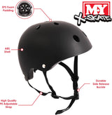 Black Adjustable Junior Skate Helmet