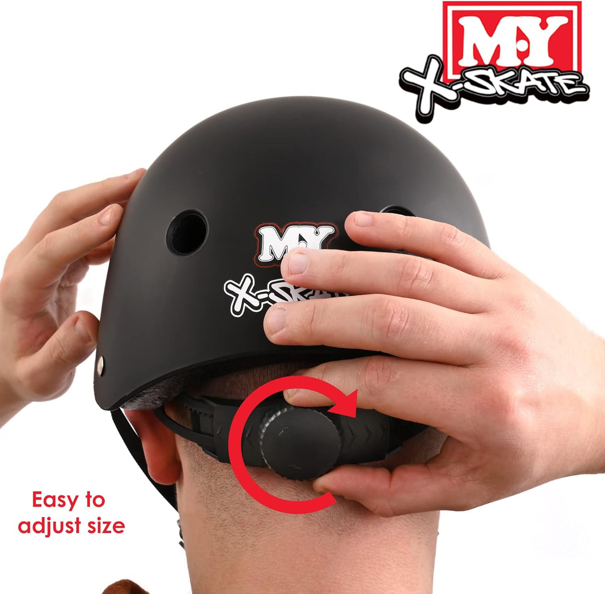 Black Adjustable Junior Skate Helmet