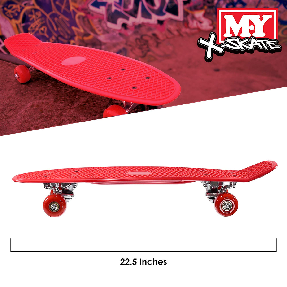 22" Plastic Skateboard