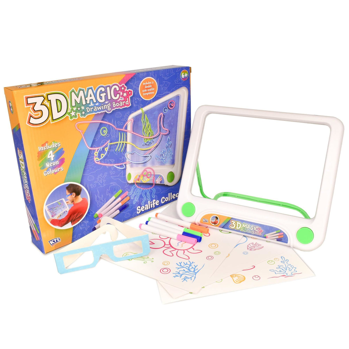 Sea Life 3D Writing Board