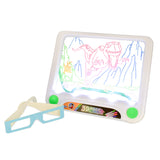 3D Neon Drawing Board with Dinosaur Templates