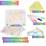 3D Neon Drawing Board with Sealife Templates