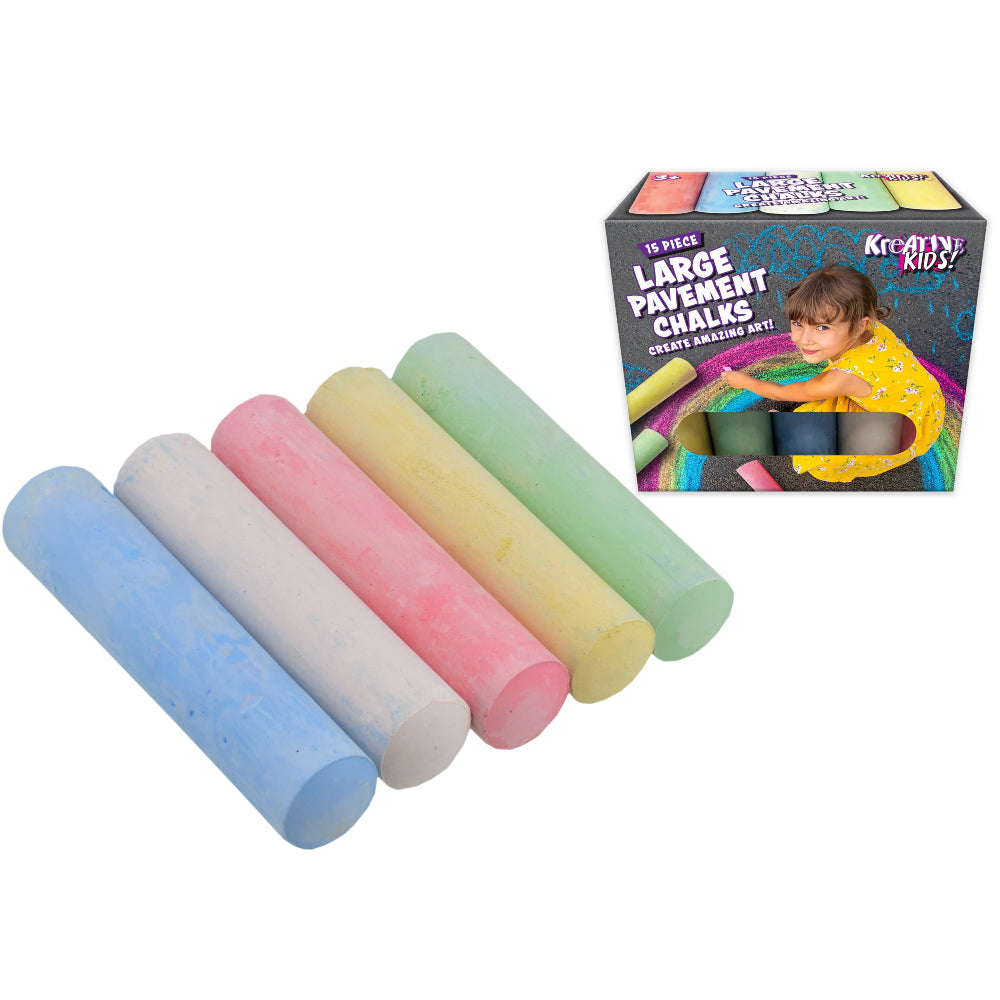 15 Chunky Pavement Chalks