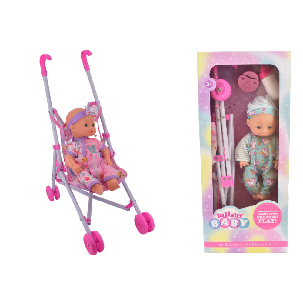 Small Baby Doll & Stroller