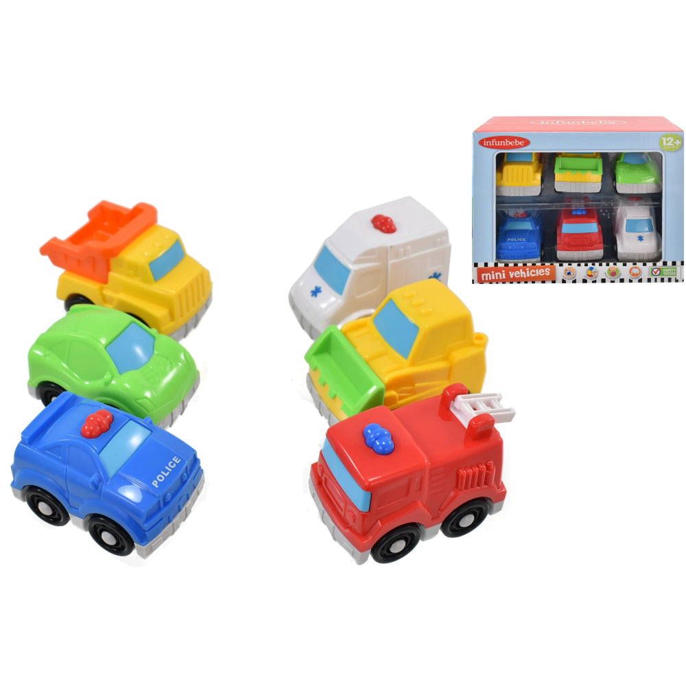 6 Piece Mini Rescue Car Set