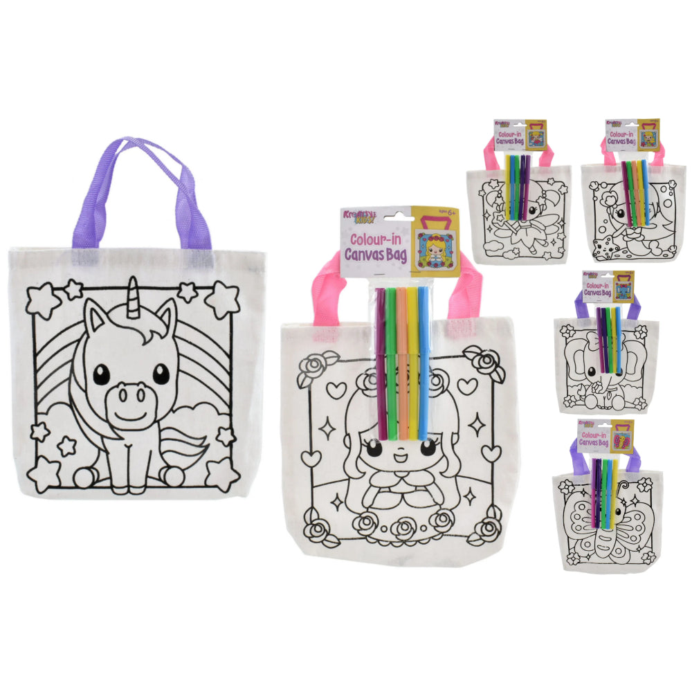 Kreative Kids Colour Your Own Canvas Bag