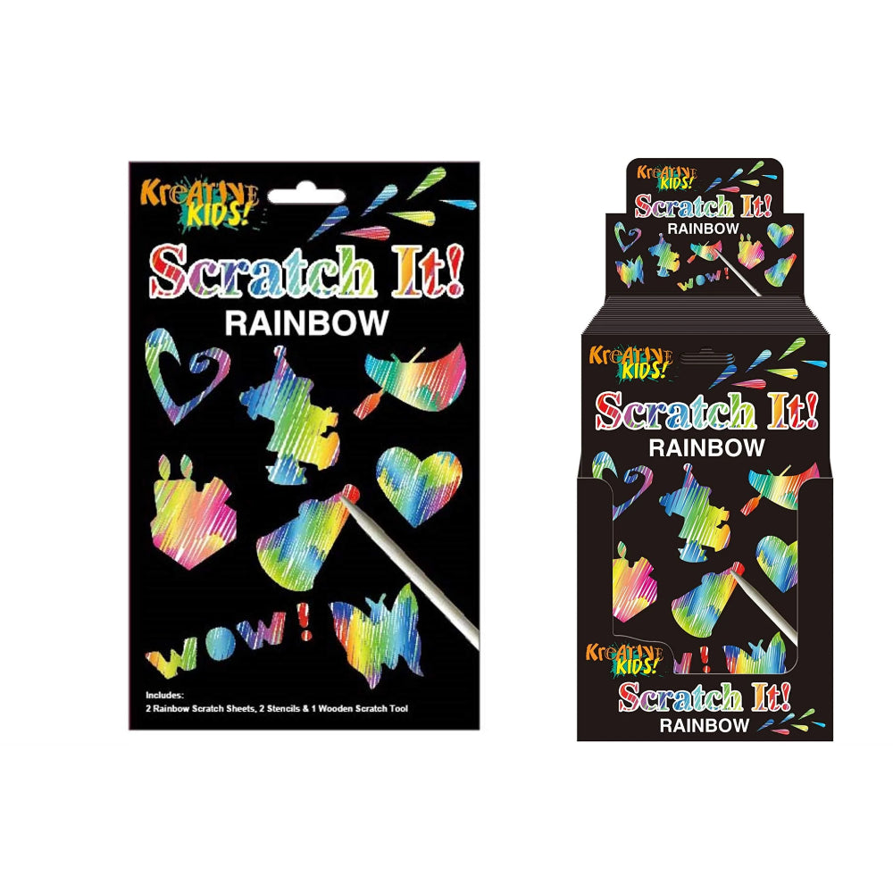 Rainbow Scratch Art Kids Art Kit