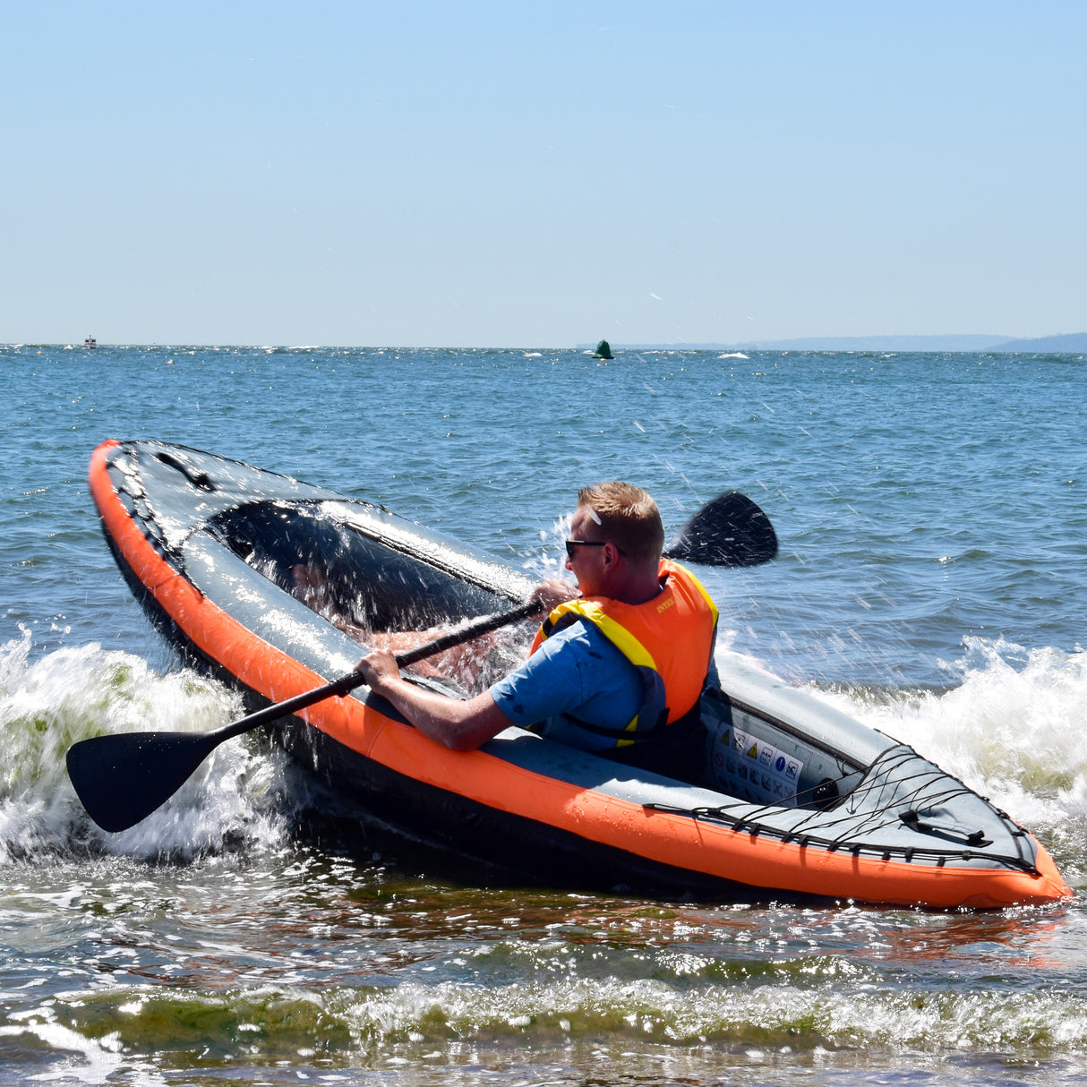 9ft 10in Inflatable Single Seat Sit In Kayak