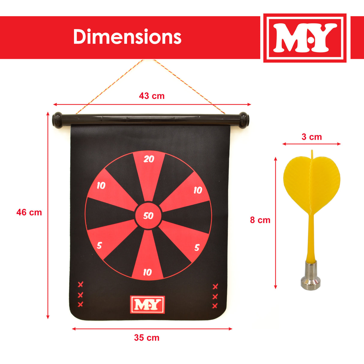 Magnetic Roll Up Dart Board