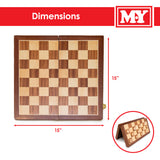 Premium Magnetic Chess & Draughts Set