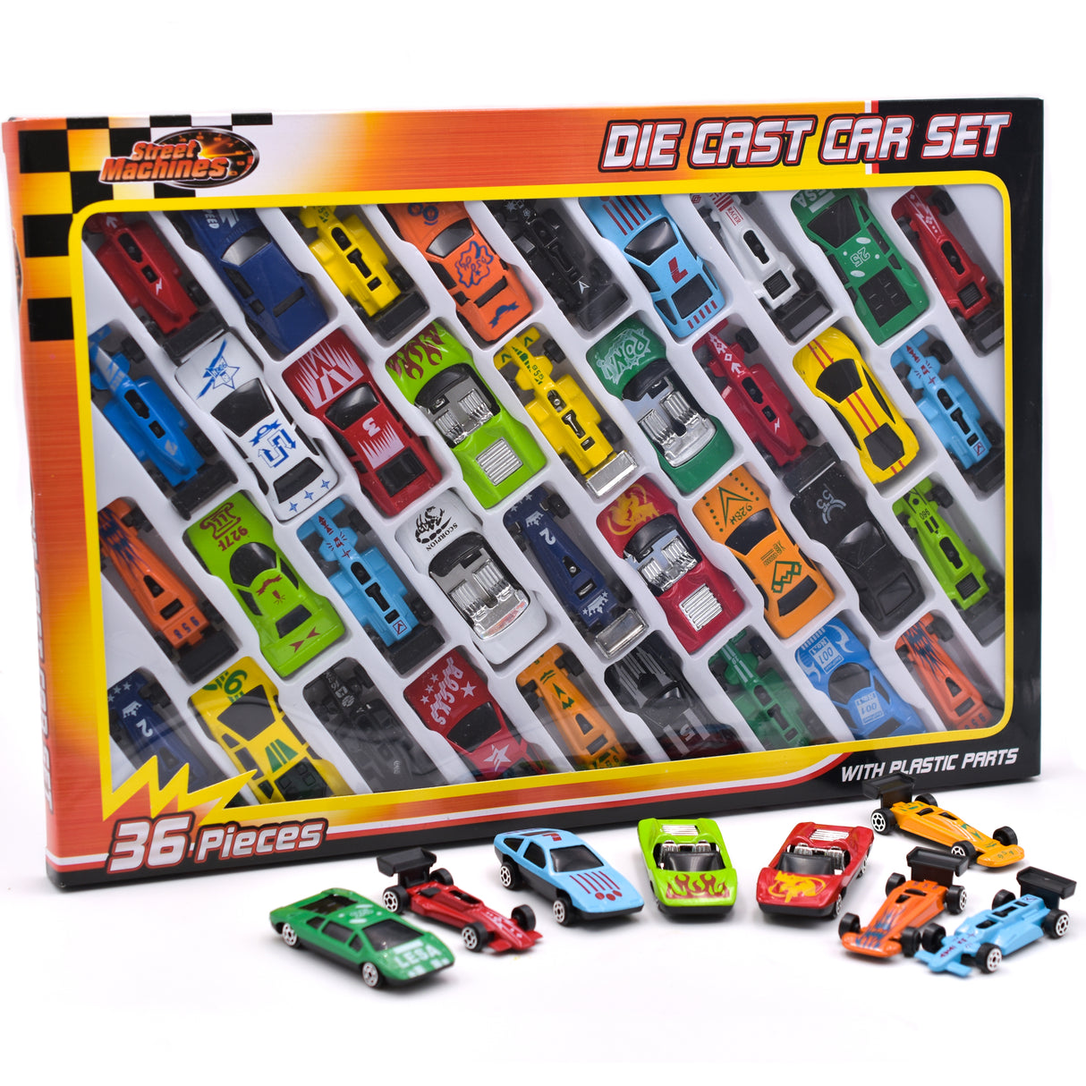 Die Cast Metal Toy Cars - 36 Piece