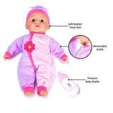 Soft Vinyl Baby Doll with Bottle