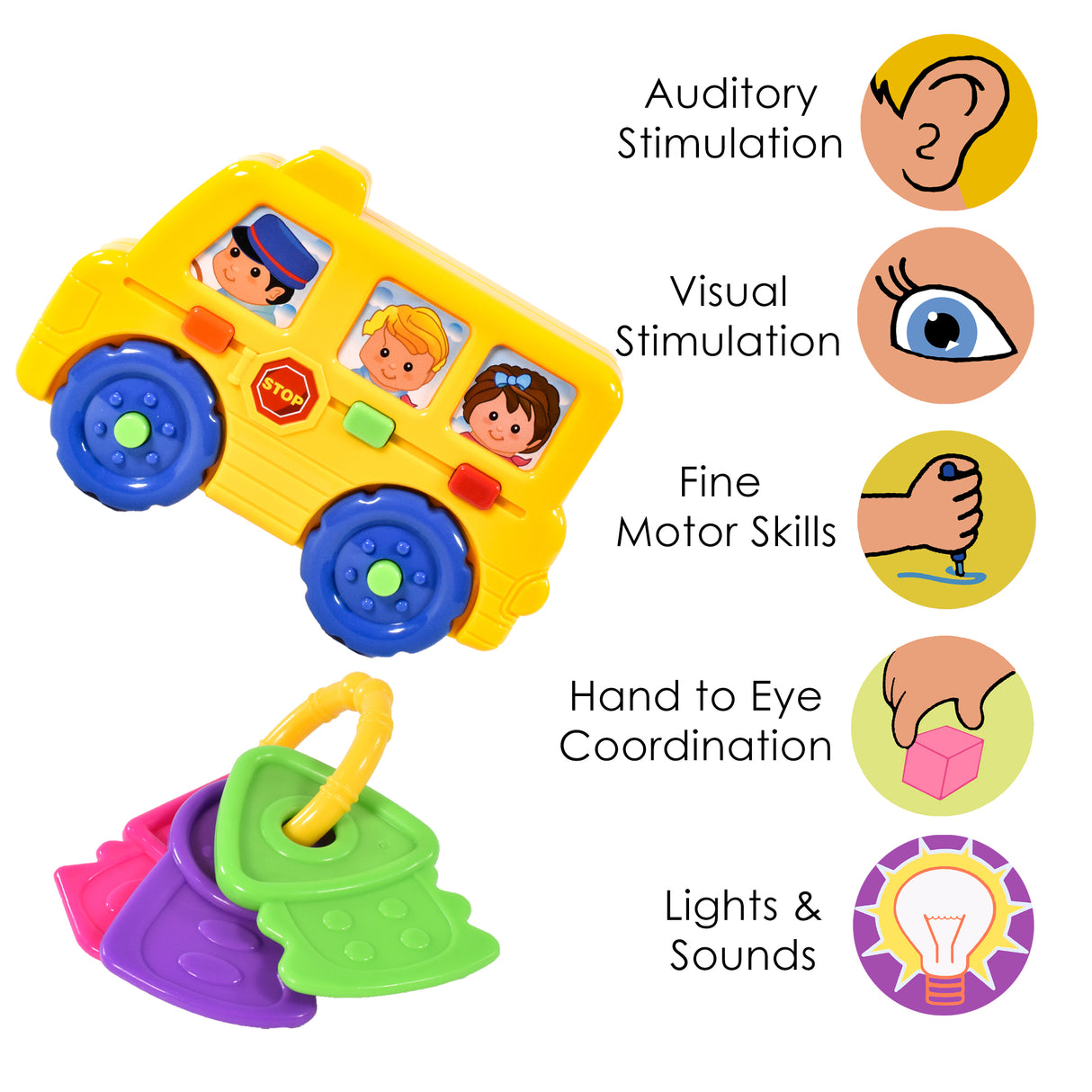 Bus and Keys Battery Operated Play Set