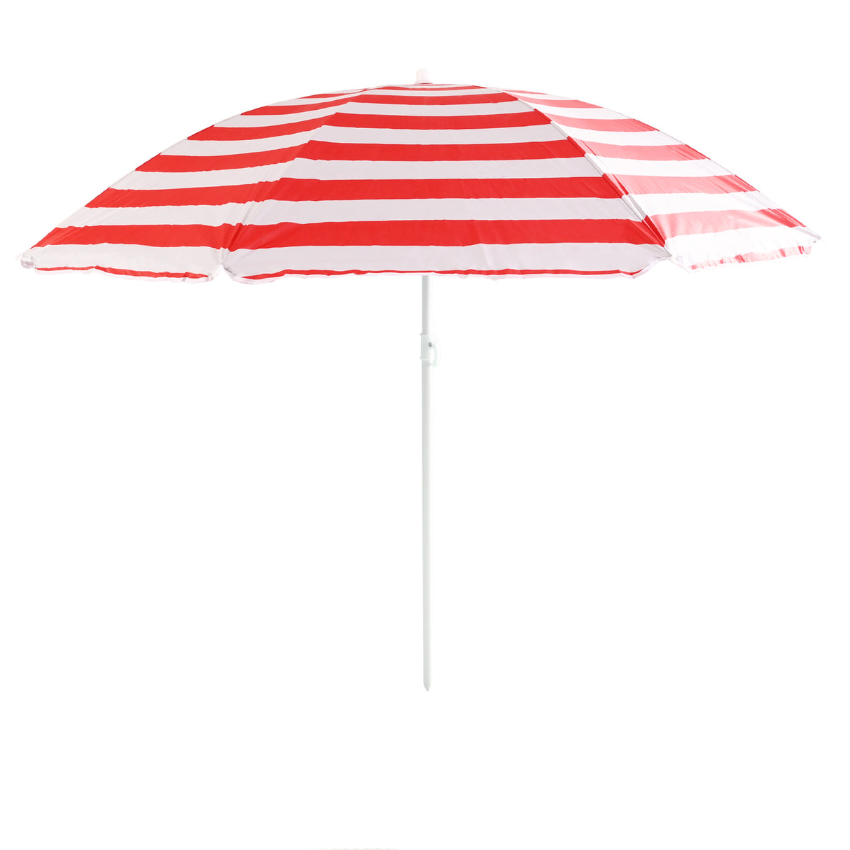 Red and White 160cm Parasol