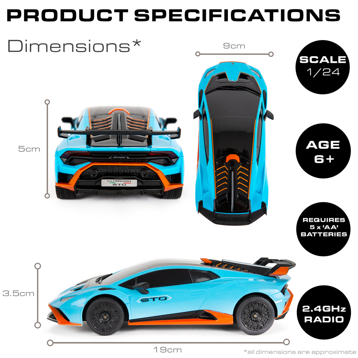 Remote Control 1:24 Lamborghini Huracan