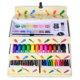 54 Piece Kids Art Set in Box with Drawers